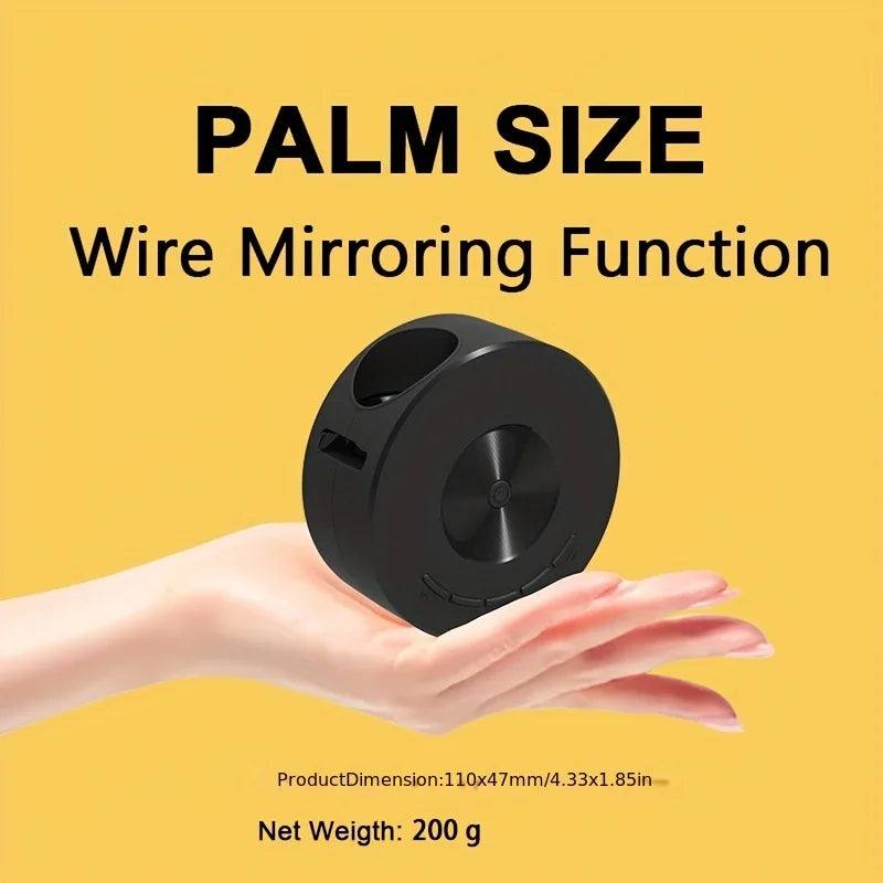 Mini circular projector YT200. High definition projector. Pocket projectors are convenient to carry. Peaceful Pleasures Health and Wellness