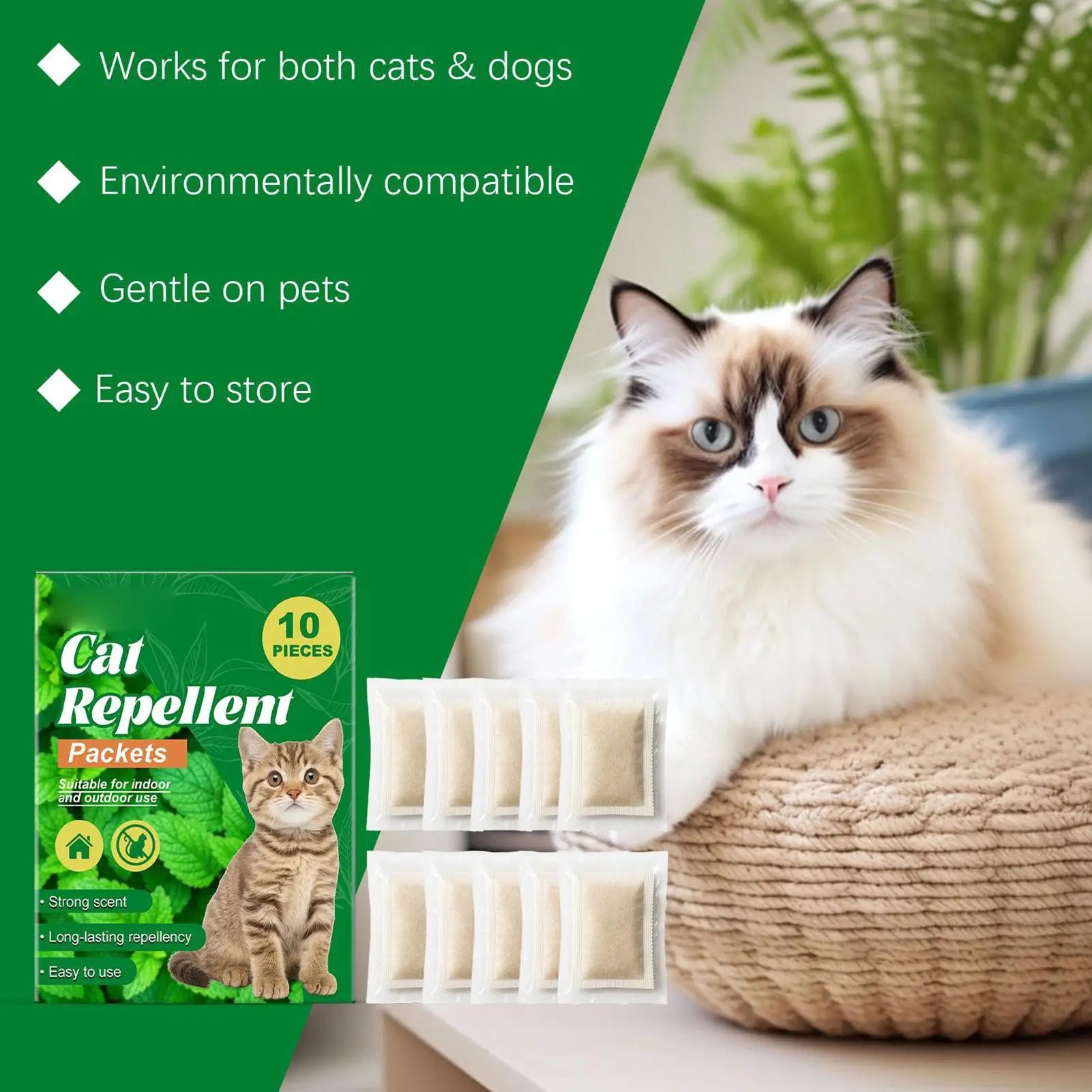 Cat Training Aids 10 Pieces Behavior Training Outdoor Indoor Bags For Kittens Indoor Home Plants Outdoor Garden Lawn Yard Peaceful Pleasures Health and Wellness