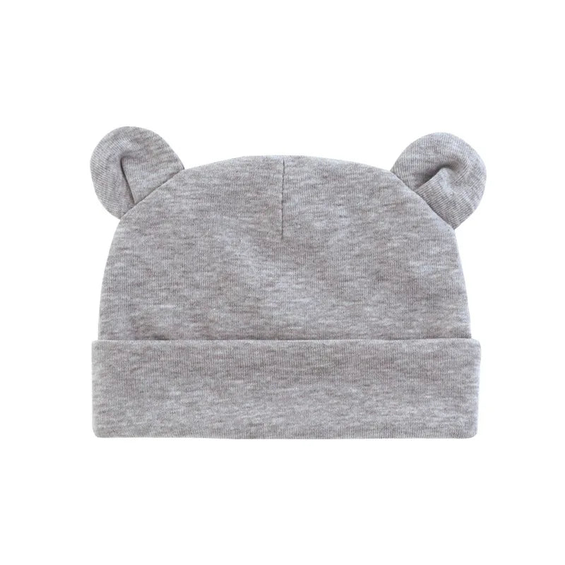 Soft Cotton Newborn Baby Beanie Hat | Unisex 0-12 Months