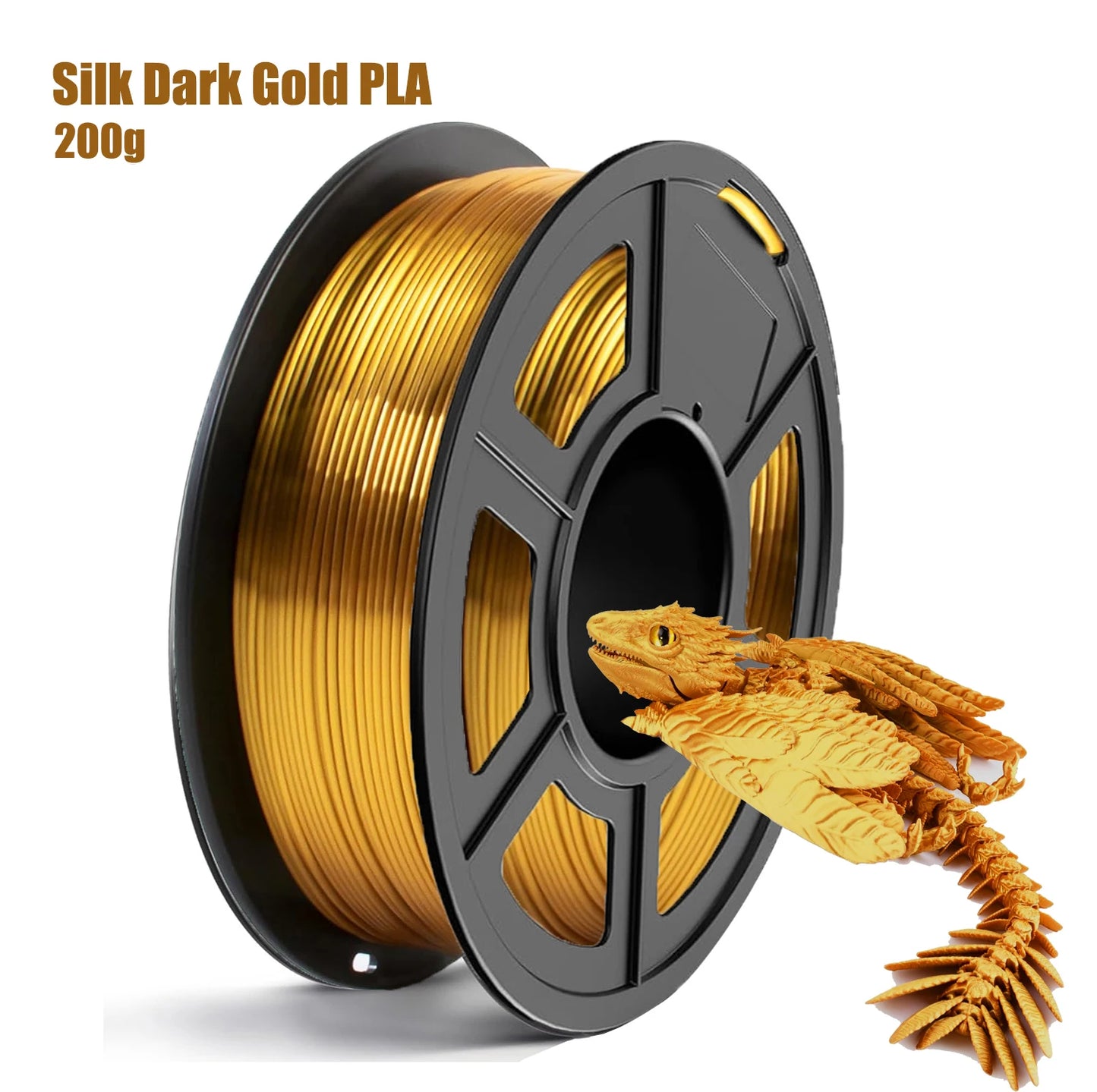 DINGSUN 3D Silk PLA Filament 1.75mm – Shiny, ±0.02mm Accuracy
