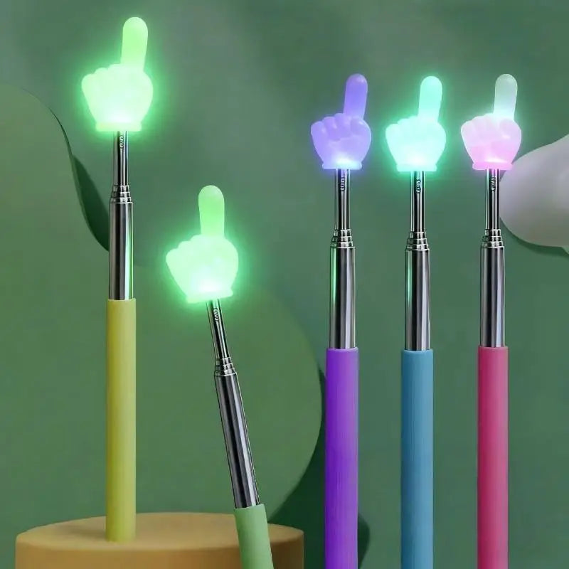 Glow-in-the-Dark Retractable Reading Pointer Stick – 5 or 10 Pack