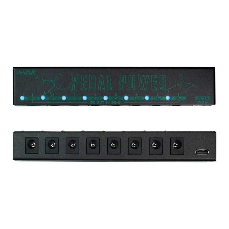 M-vave Guitar Effect Pedal Power Supply 8 Isolated DC Outputs 5V USB