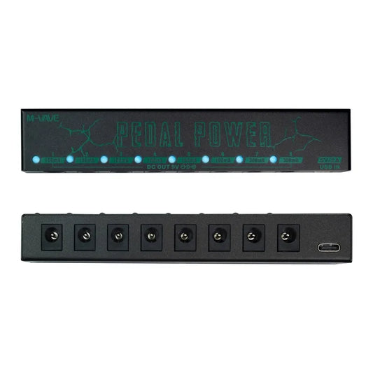 M-vave Guitar Effect Pedal Power Supply 8 Isolated DC Outputs 5V USB Peaceful Pleasures Health and Wellness Default Title