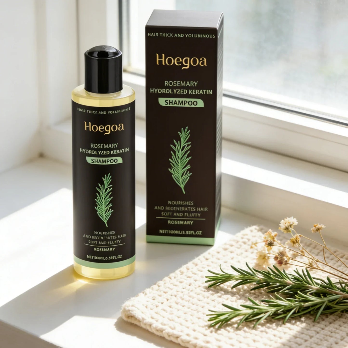 Hoegoa Rosemary Keratin Shampoo – Thicken & Repair Hair