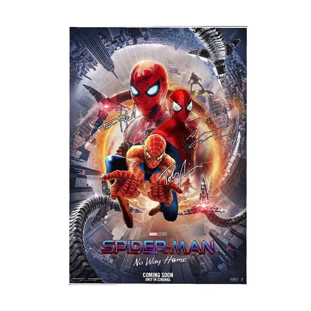 Spiderman No Way Home Movie Poster And Print Superhero Canvas Painting Wall Art Living Room Home Decoration Gift Peaceful Pleasures Health and Wellness 8 20x30cm