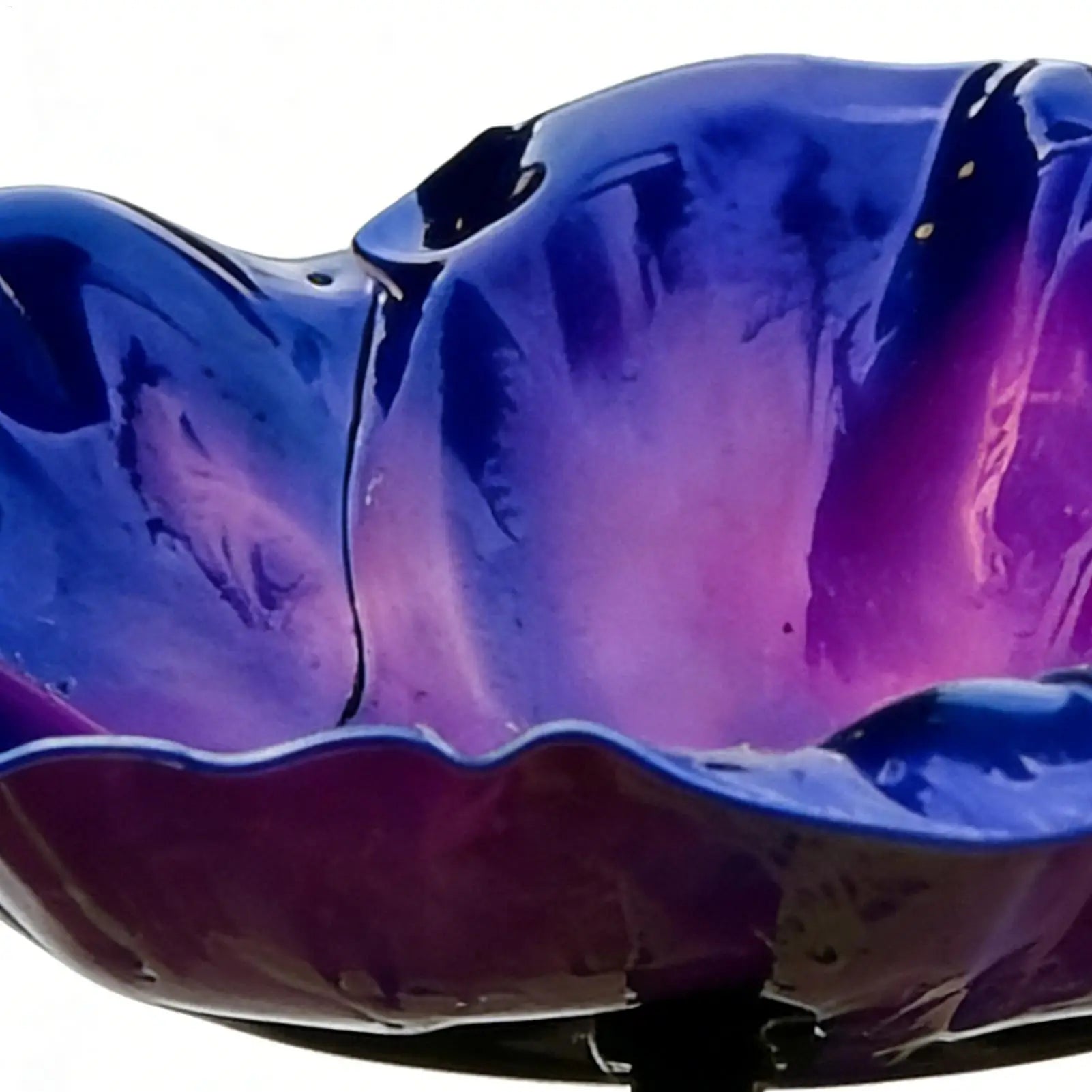 Bird Bath For Outside Weather Resistant Garden Bee Water Feeder With Petals Design 65cm Height Bird Bath Fountain For Window Peaceful Pleasures Health and Wellness