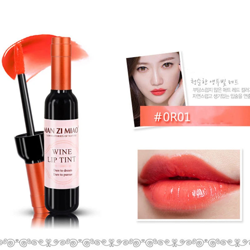2023 Lipstick Lipgloss Waterproof Long Lasting Lovely Tint Wine Bottle Shape Lip For Women Makeup Gloss Red Sexy Cosmetic Peaceful Pleasures Health and Wellness e