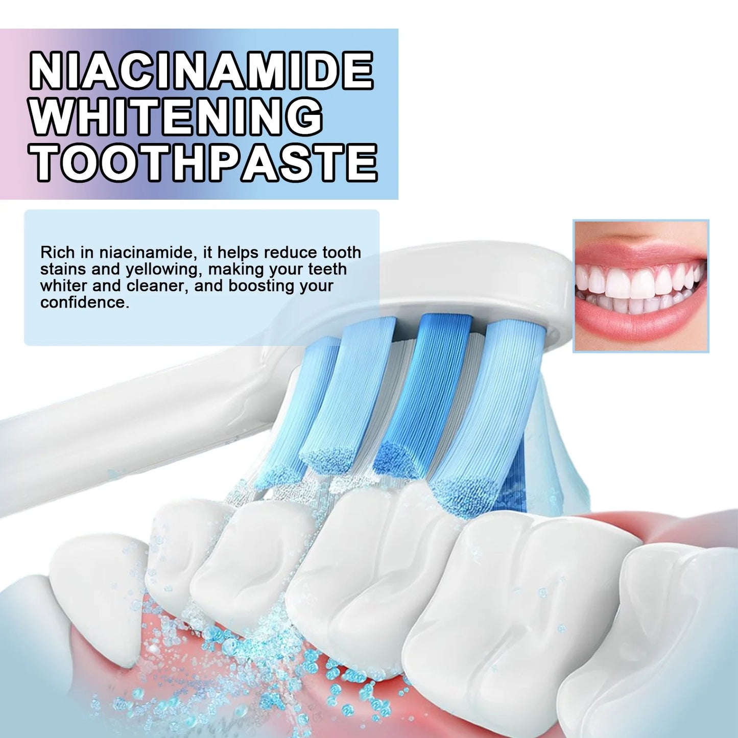 Niacinamide Whitening Toothpaste | Stain Removal & Fresh Breath