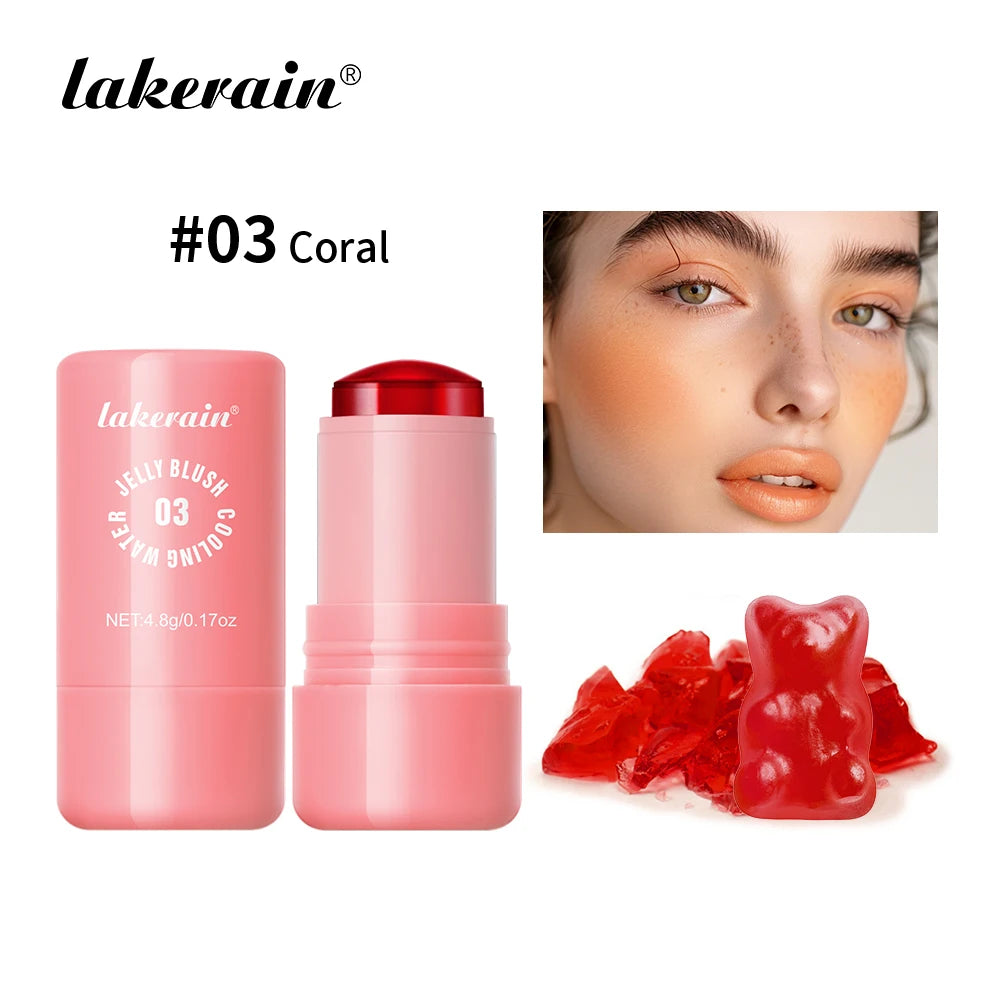 Milk Jelly Tint Stick Water Jelly Lip Gloss Sheer Cheek Stain Cooling Feel Natural Tint Multi Use Makeup Peaceful Pleasures Health and Wellness Berry