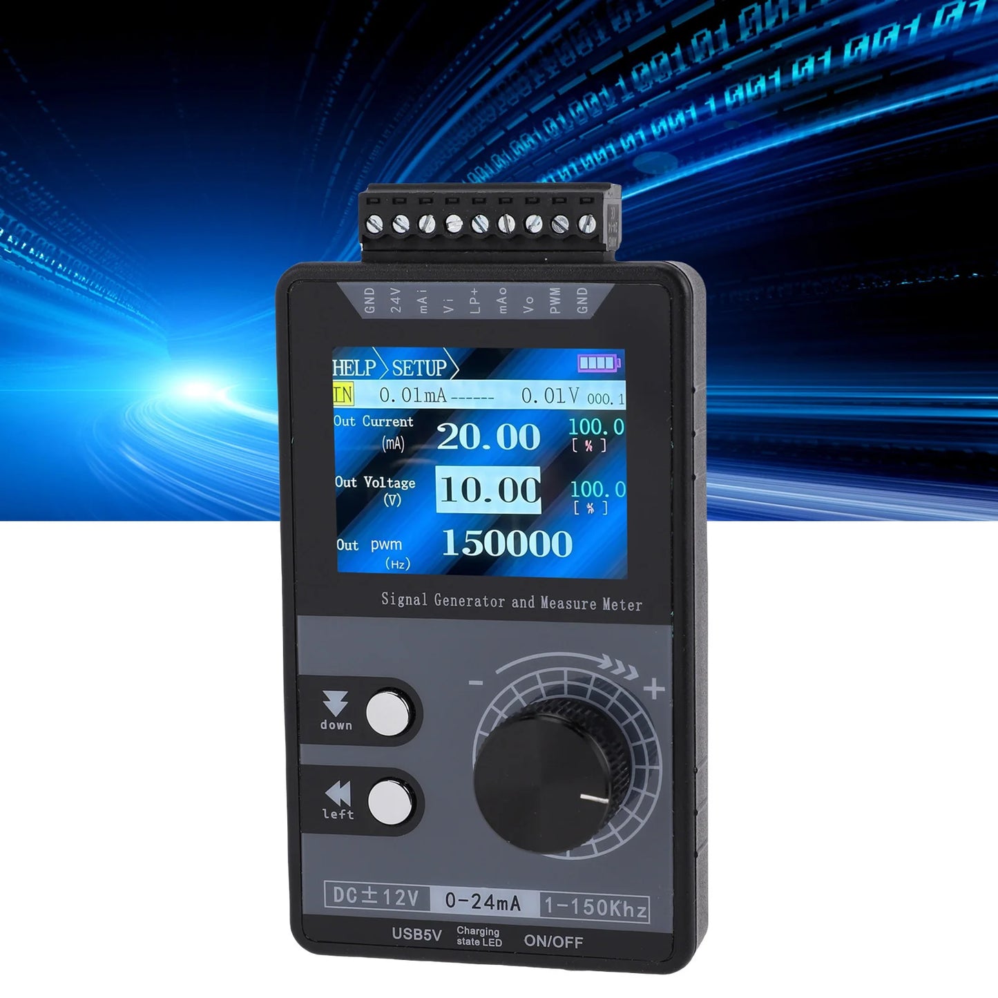 4-20mA Signal Generator | PLC Calibrator & PWM Pulse 1-150kHz