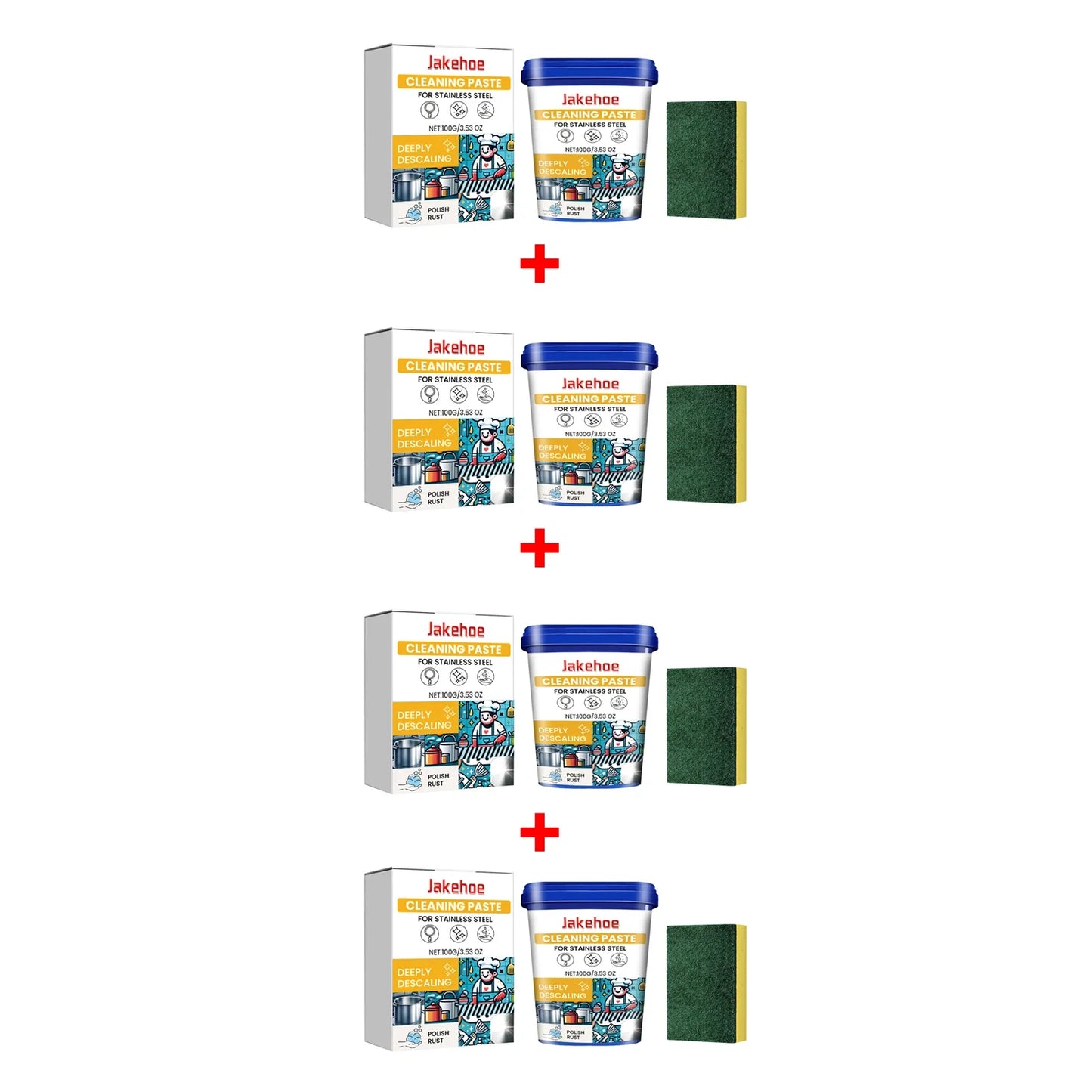 Stainless Steel Cleaning Paste – Rust Remover & Metal Polish