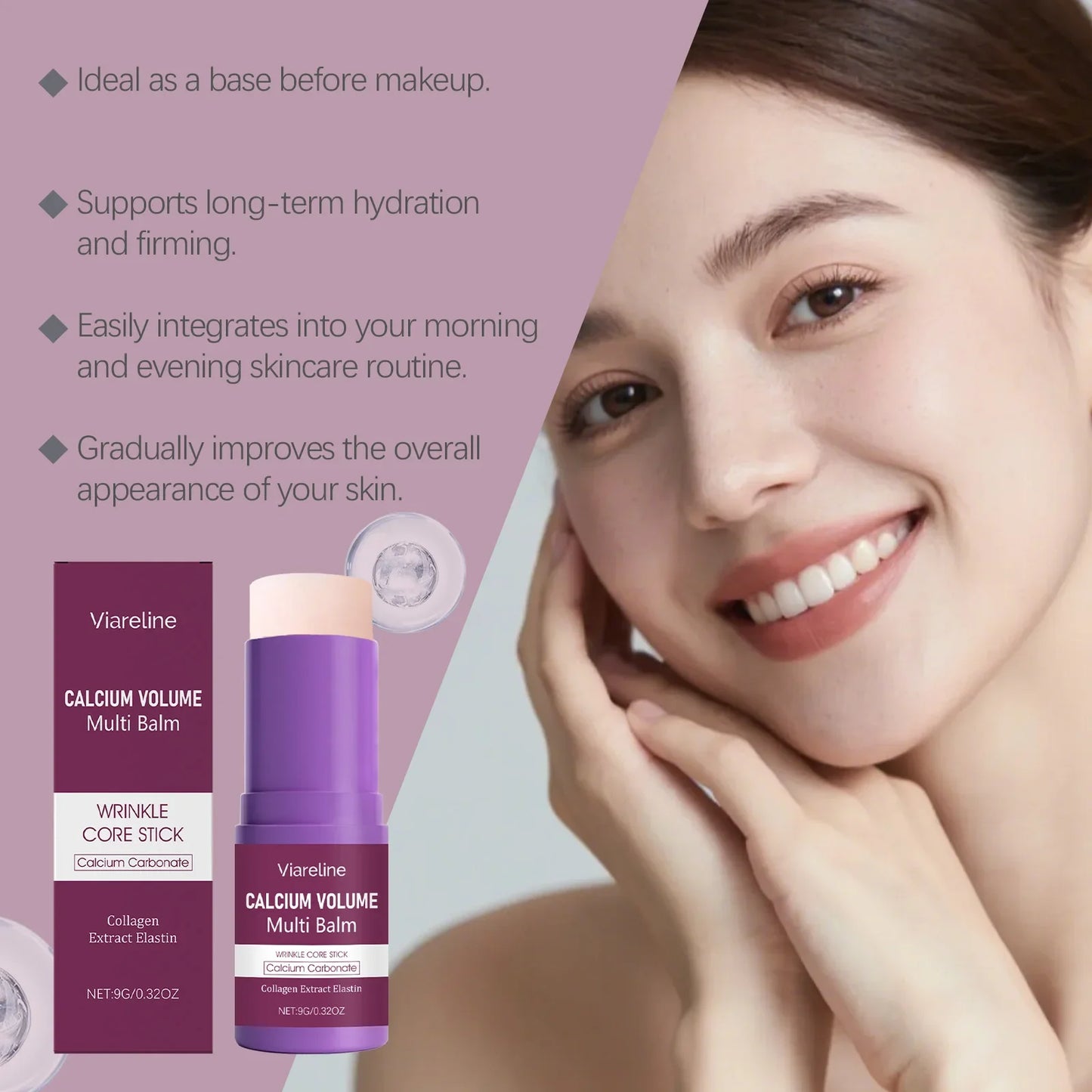 Viareline Anti-Aging Face Balm Stick – Hydrating & Firming