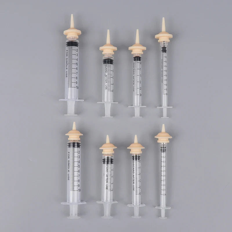 Pet Oral Syringe Feeder with Silicone Nipple | Puppy Kitten