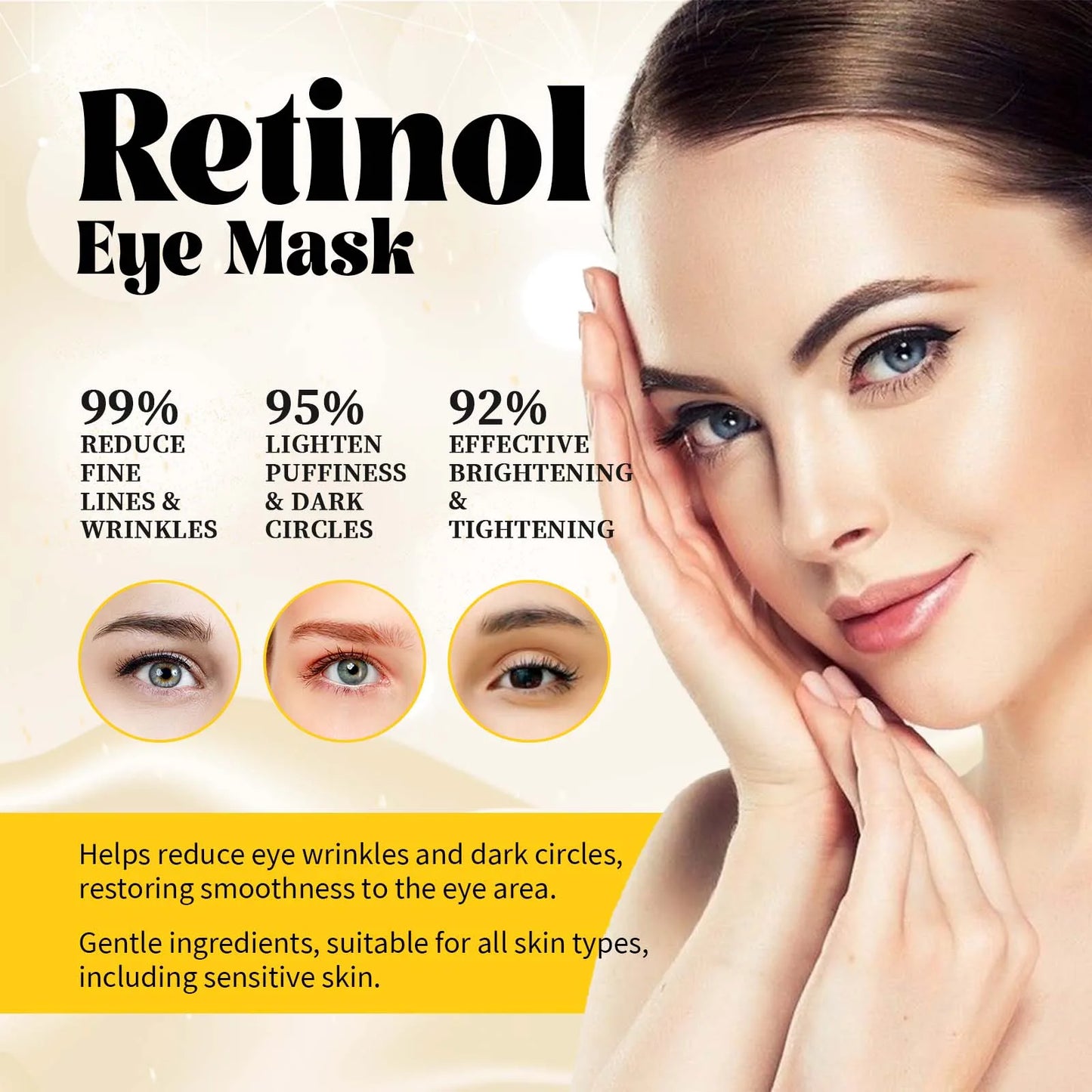 Retinol Under Eye Patches – Dark Circles & Firming Mask