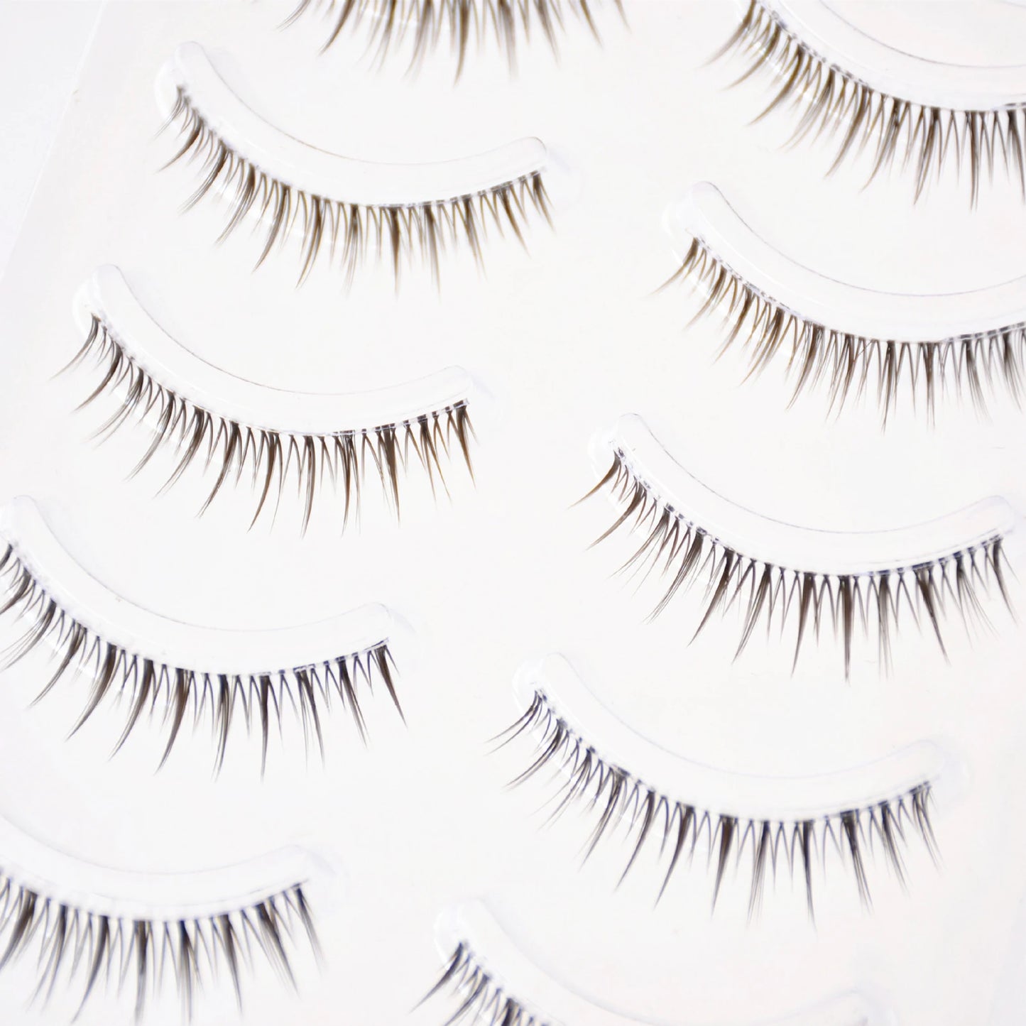 Natural Wispy Cat Eye False Lashes – 3D Strip Lashes 5 Pairs