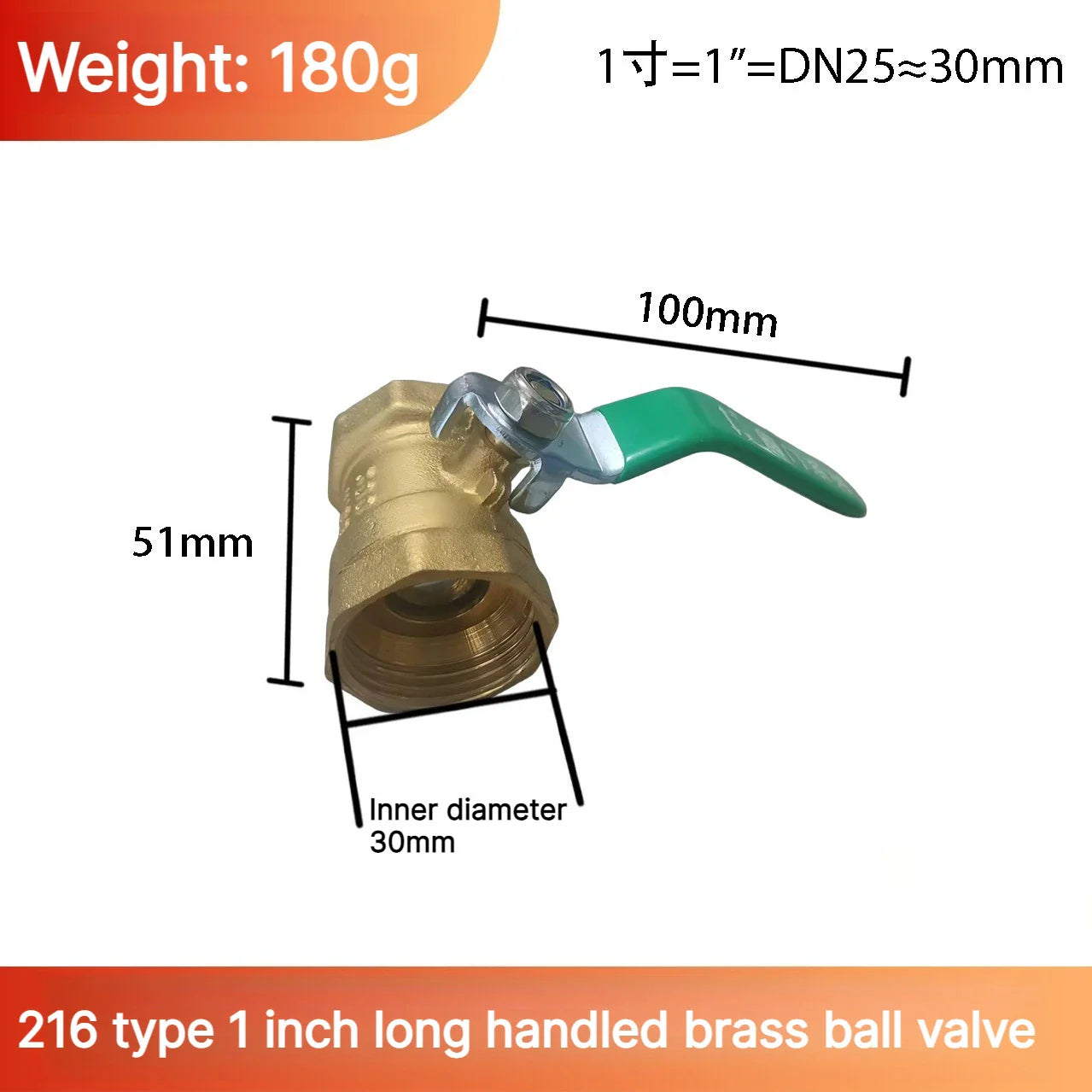 Brass Mini Ball Valve 1/2" 3/4" 1" BSP – Water Gas Oil Shut Off