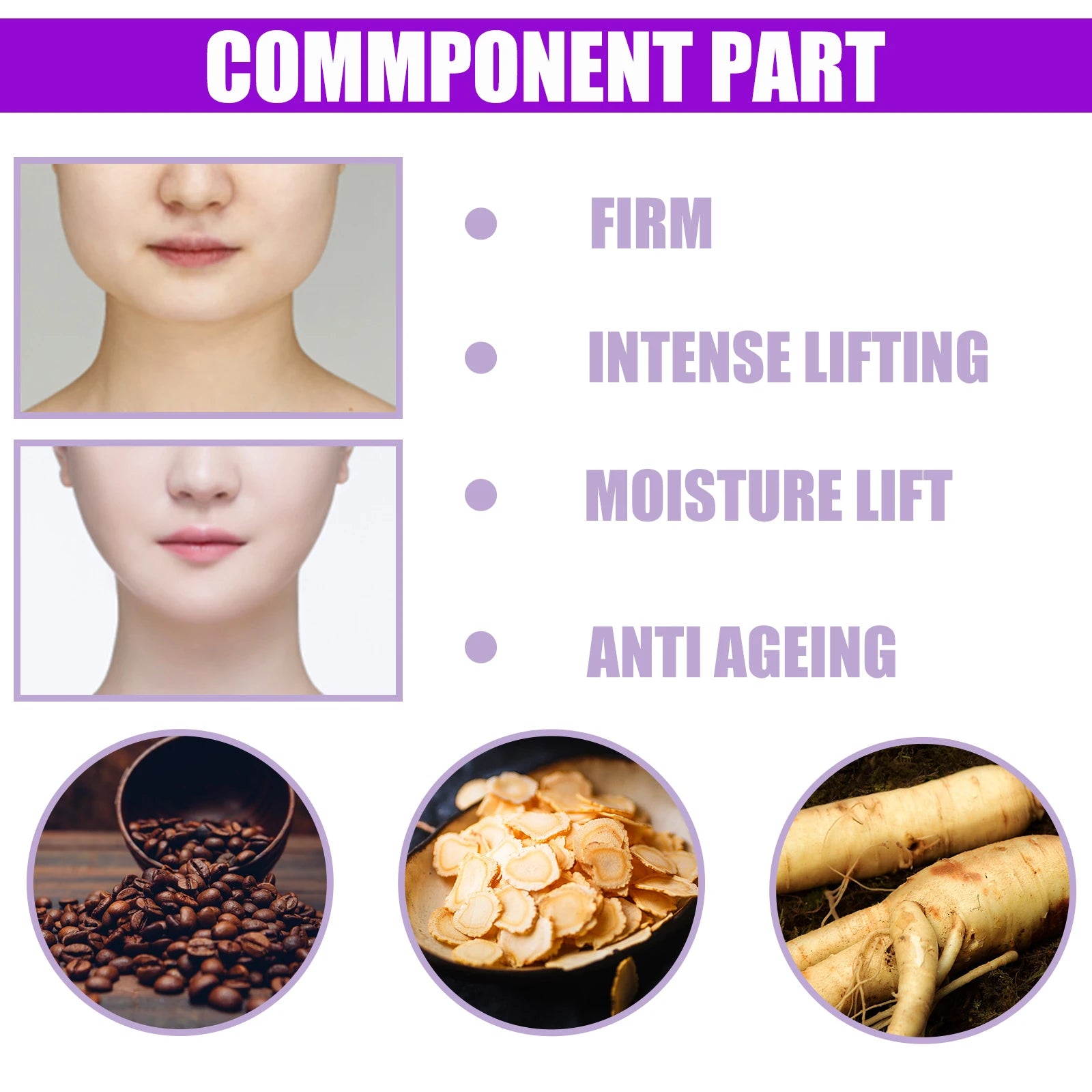 V-Shape Face Firming Cream – Jawline Lift & Double Chin Peaceful Pleasures Health and Wellness