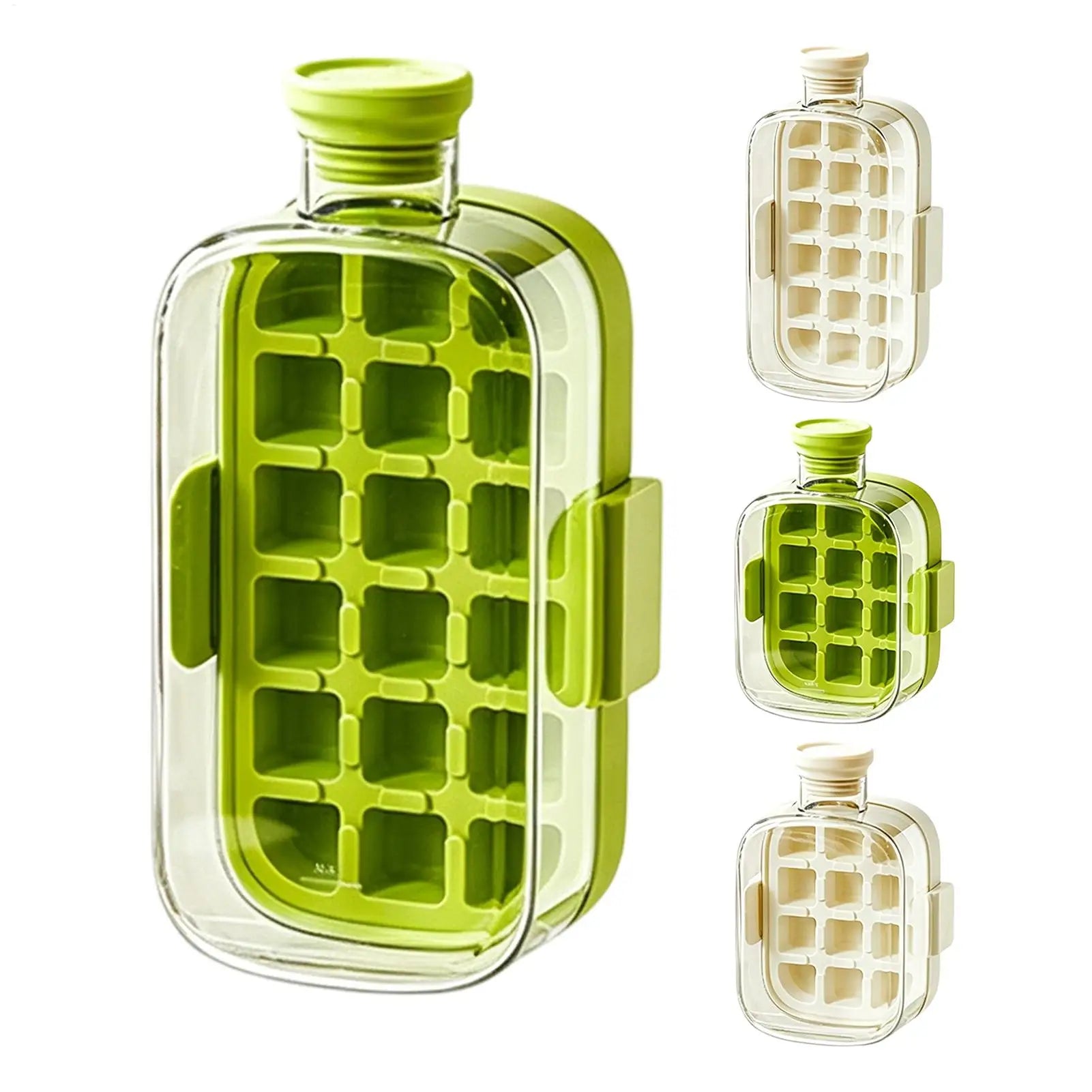 2-in-1 Ice Mold Bottle Easy Release Ice Maker Portable Drink Making Tool for Home Party Camping Bar Wine Juice Beverage Peaceful Pleasures Health and Wellness