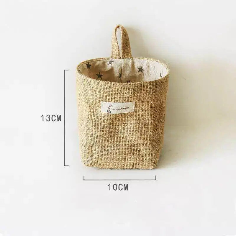 Cotton Linen Hanging Storage Bag | Door, Wall & Bathroom