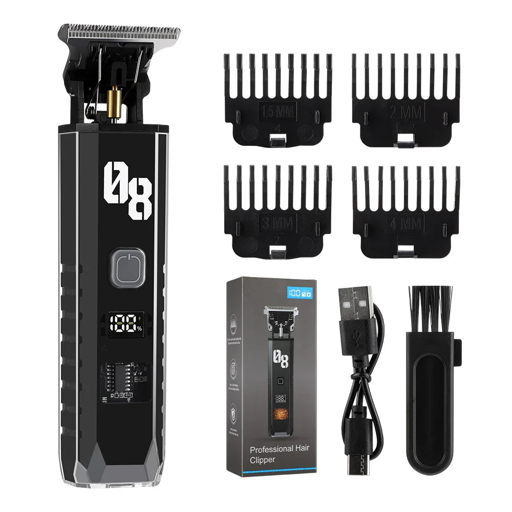 AFDEAL Cordless Hair & Beard Trimmer Kit with LED Display