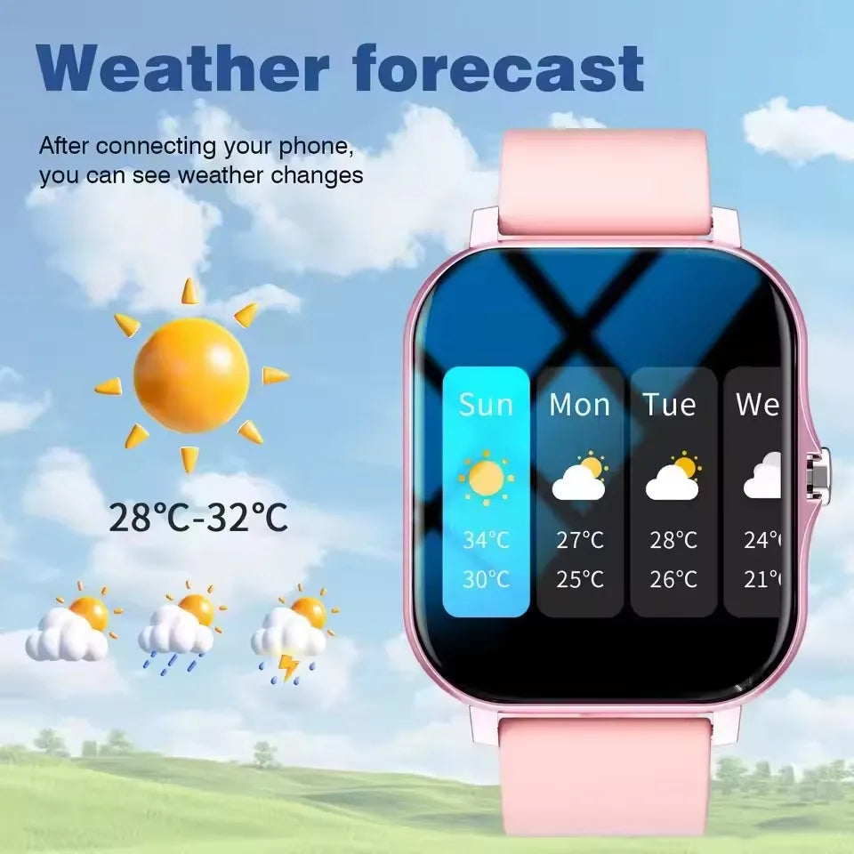 2026 New Bluetooth Call Smart Watch Information Push Men Women Health Monitoring Watch Pedometer IP68 Smartwatch For Android IOS Peaceful Pleasures Health and Wellness