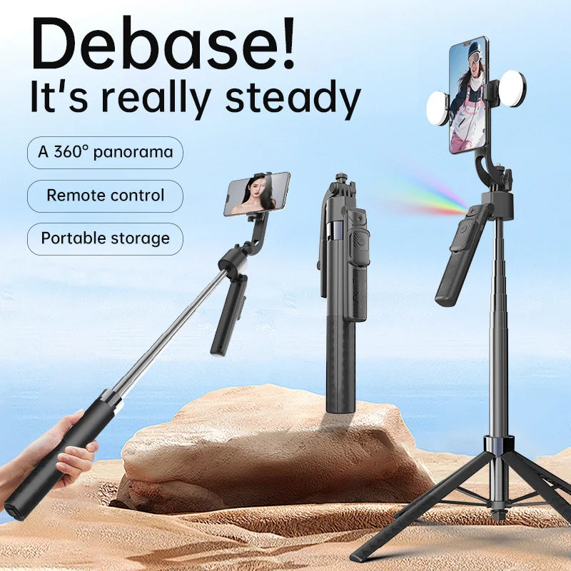 AI Smart Tracking Selfie Stick Tripod | 360° 4-Axis Stabilizer Peaceful Pleasures Health and Wellness Q17
