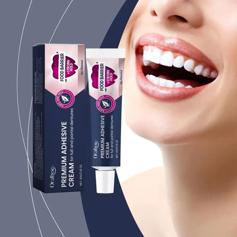 AQTOCNA Denture Adhesive Cream – Zinc-Free, 4-Day Hold | 40g