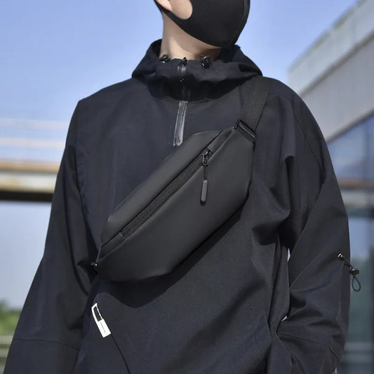 Men's Waterproof Crossbody Bag – PU Messenger Bag for Travel Crossbody Messenger Bag Peaceful Pleasures Health and Wellness