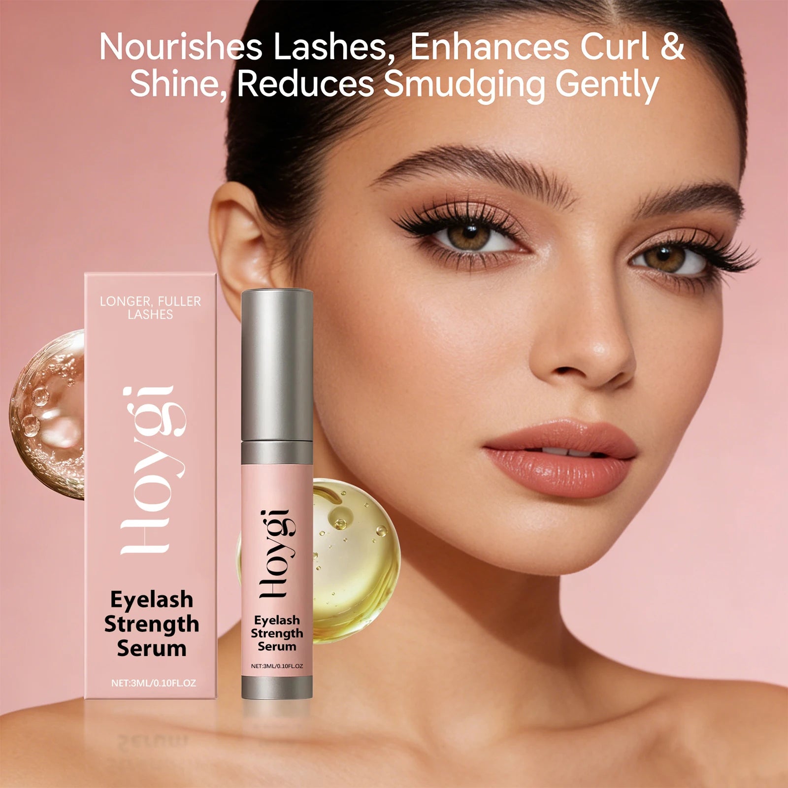 Eyelash Strengthen Serum Longer Fuller Lashes Curl Thicken Natural Eyelashes Deep Nourishing Eyelash Serum Eye Care Products Peaceful Pleasures Health and Wellness