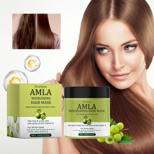 OceAura Amla Oil Hair Mask | Deep Moisture & Smoothing Treatment Deep Conditioning Mask Peaceful Pleasures Health and Wellness