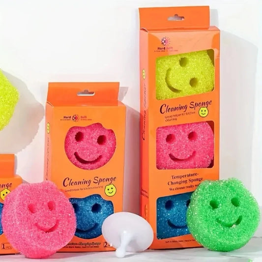 3-Piece Kitchen Magic Sponge Scrubbers – Heavy-Duty Pan Cleaner Kitchen Sponge Scrubber Peaceful Pleasures Health and Wellness