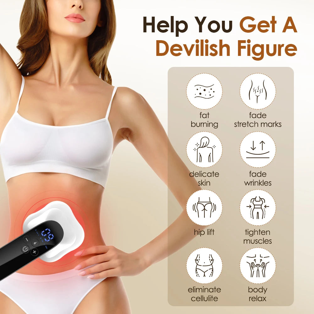 EMS Abdominal Massager For Leg Arm Waist Slimming Fitness Belly Fat Burning Body Contouring Home Beauty Sculpting Tighten Device Peaceful Pleasures Health and Wellness