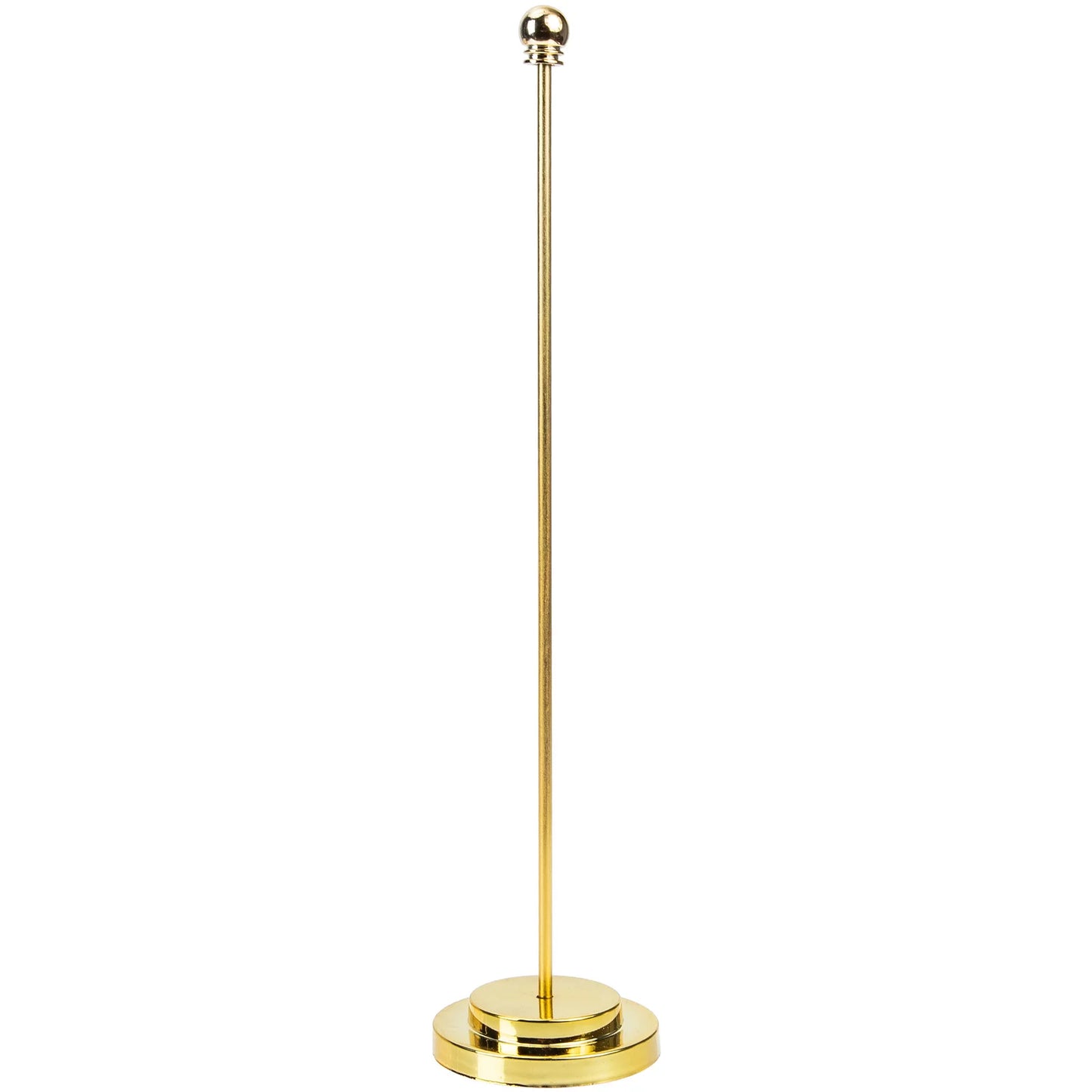 Metal Flag Display Holder Flag Rod Flag Pedestal Table Runner Fixed Base Home Desktop Balcony Garden Flagpole Pedestal Peaceful Pleasures Health and Wellness Golden