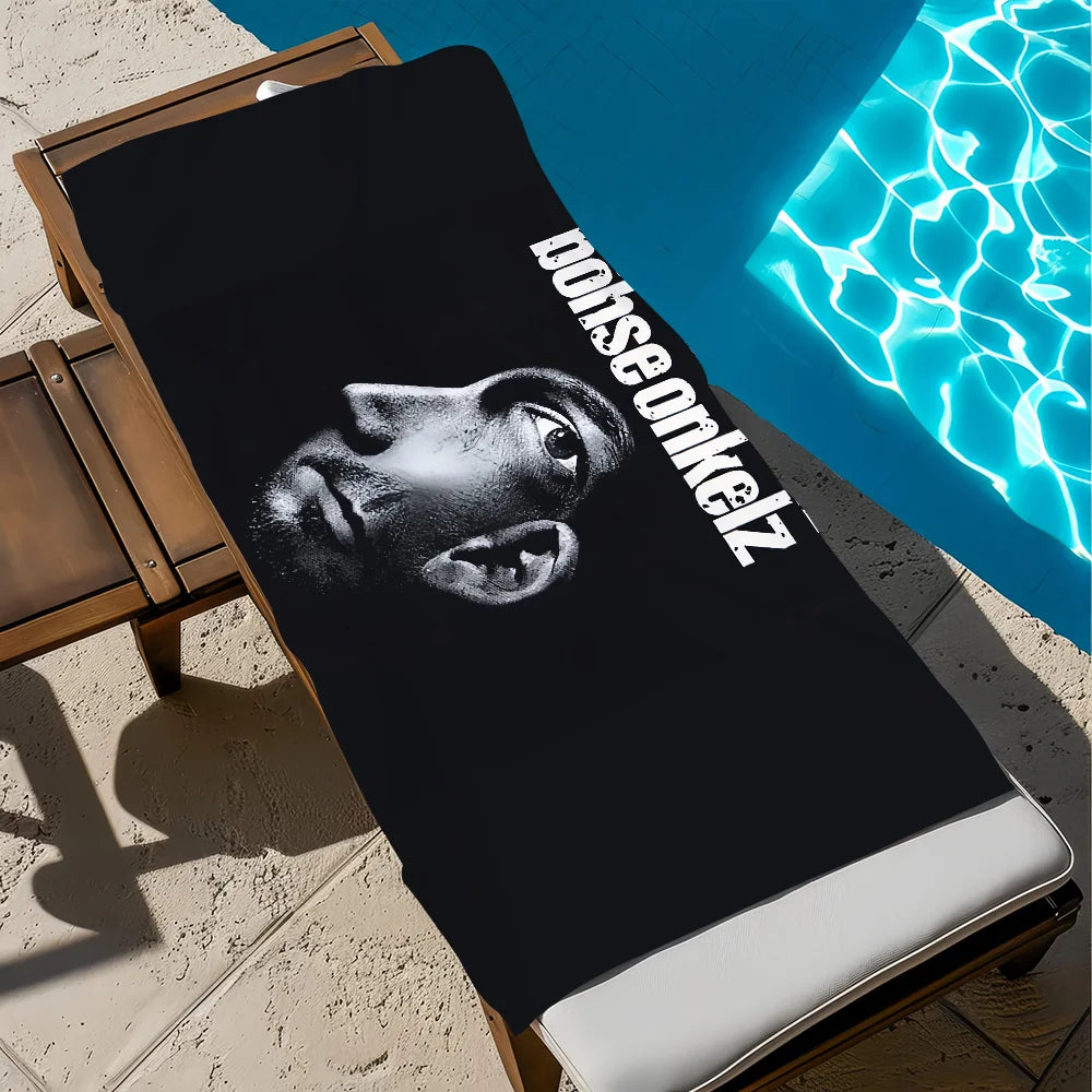 Böhse Onkelz Rock Band Quick-Dry Beach Towel | Gym & Travel Quick-Dry Beach Towel Peaceful Pleasures Health and Wellness z3 STJ150x180CM