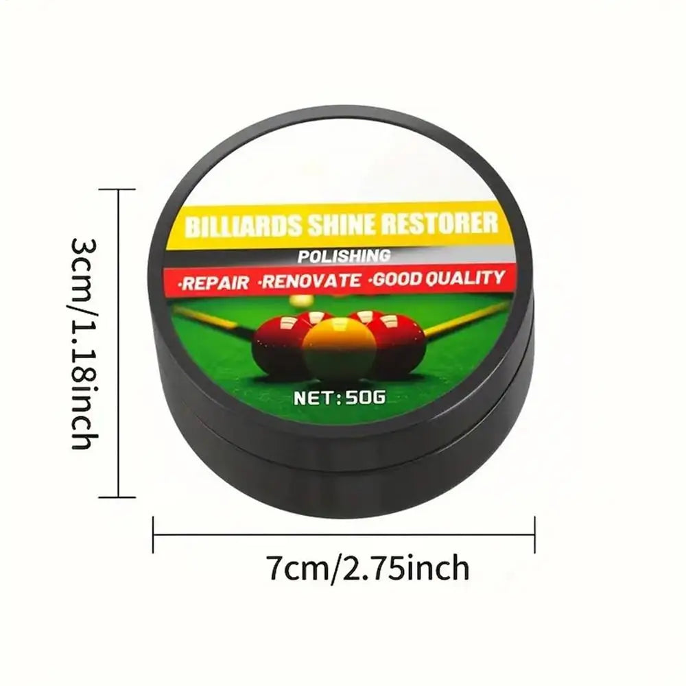 50g Billiard Ball Cleaner Wax, Cleaning & Restoring Polishes Removes Dust Dirt Grime For Pool Balls, Beginners Pro Men Women Peaceful Pleasures Health and Wellness 50g