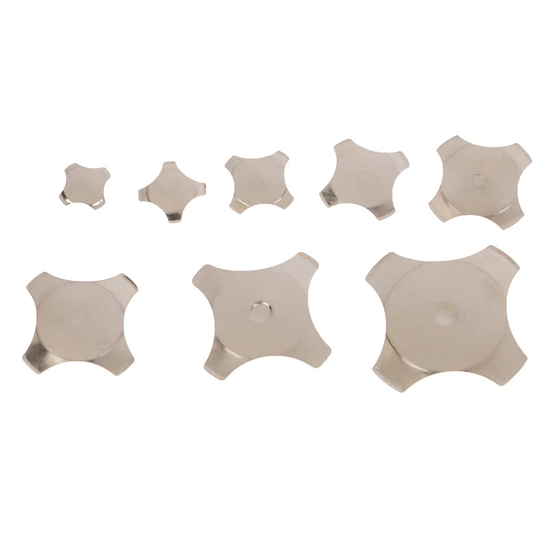 20Pcs 10 With Point Cross Shape Metal Dome Reset Switch 5 6 7 8.4 10 12 14 16 MM Membrane Switch SPST Momentary On/Off Tactile Peaceful Pleasures Health and Wellness