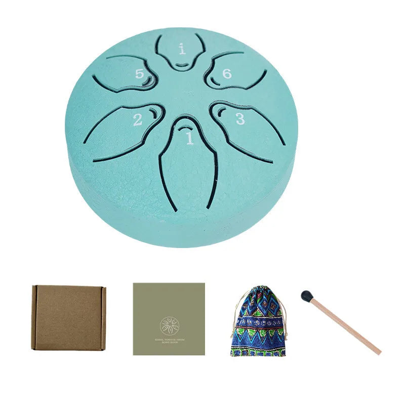 Steel Tongue Drum Portable Rain Hand Pan Percussion Musical