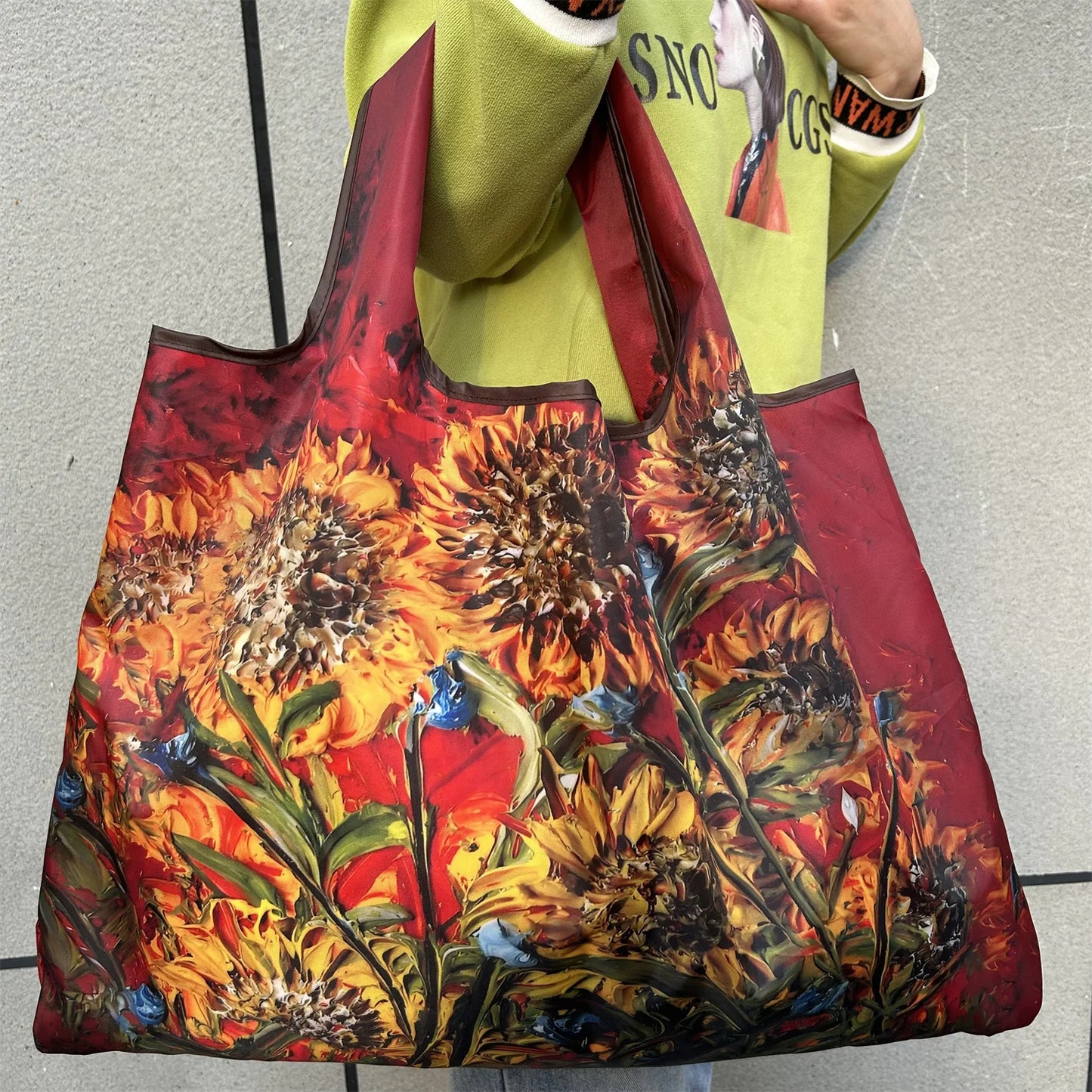 Large Foldable Reusable Nylon Shopping Bag – Travel Tote