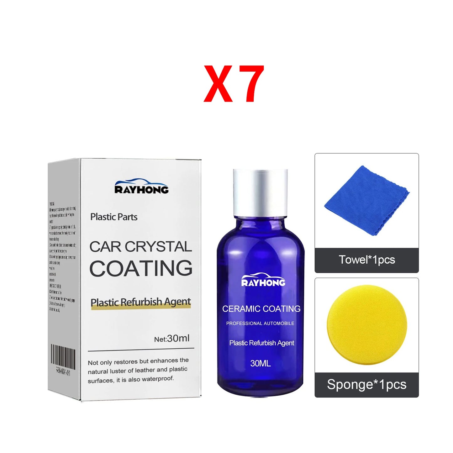 RayHong Car Ceramic Coating Plastic Restorer & Interior Detailer