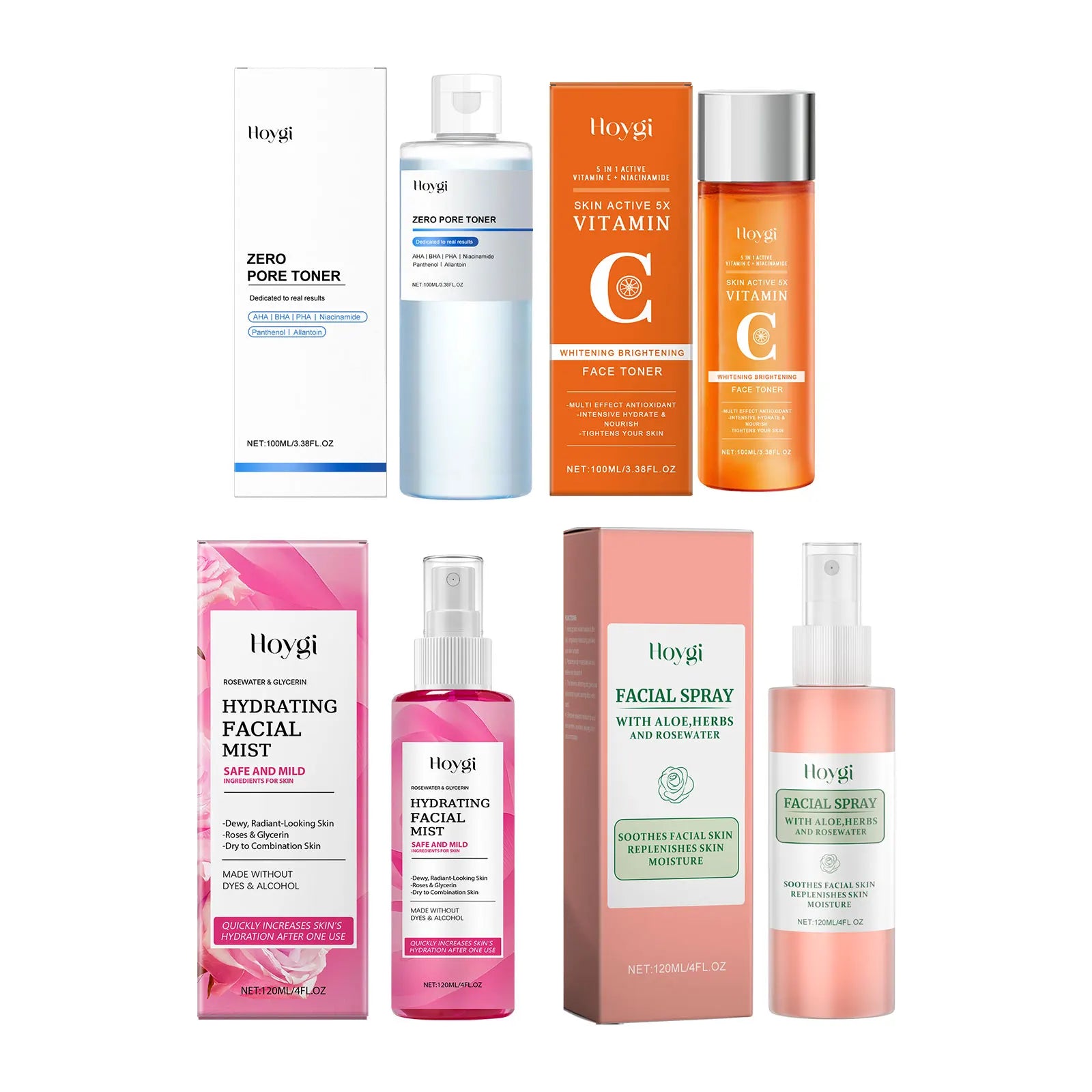 Rose Toner Spray Repair Damaged Skin Shrink Pore Improve Dryness Oil Control Lighten Melasma Pigmentation Vitamin C Face Essence Peaceful Pleasures Health and Wellness