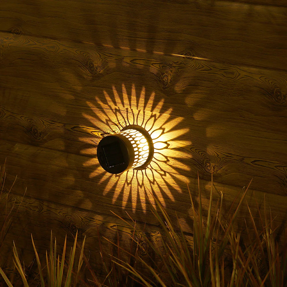 Solar Outdoor Wall Lantern – Decorative Garden Fence Light