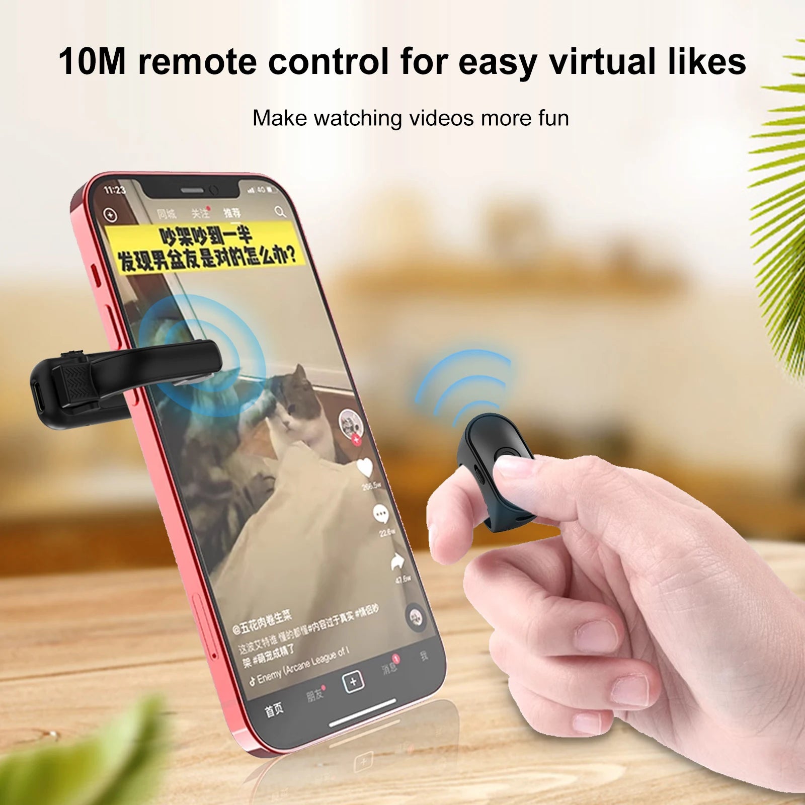 2.4GHz Wireless Page Turner for Kindle E-readers for Book Lovers Ergonomic Design Type-C Charging Stable 10M Remote Control Peaceful Pleasures Health and Wellness