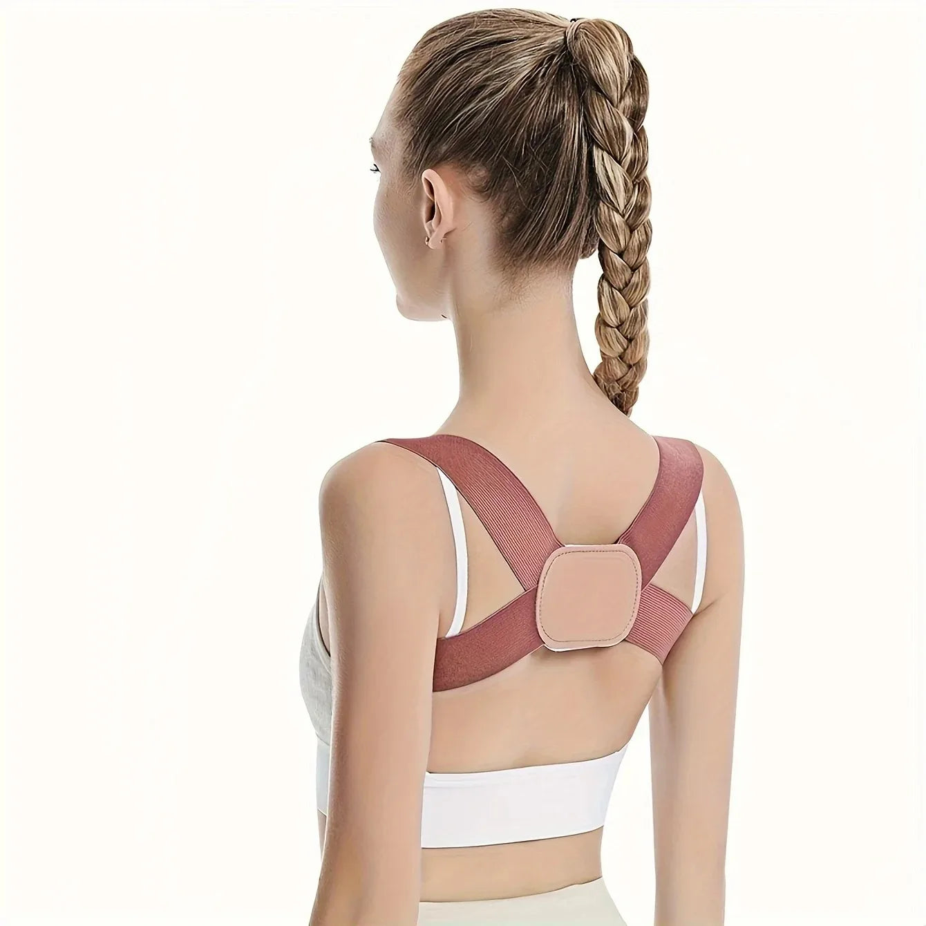 Ladies' breathable invisible posture corrector - fashionable and comfortable back support accessory Peaceful Pleasures Health and Wellness Pink S For 20KG-40KG
