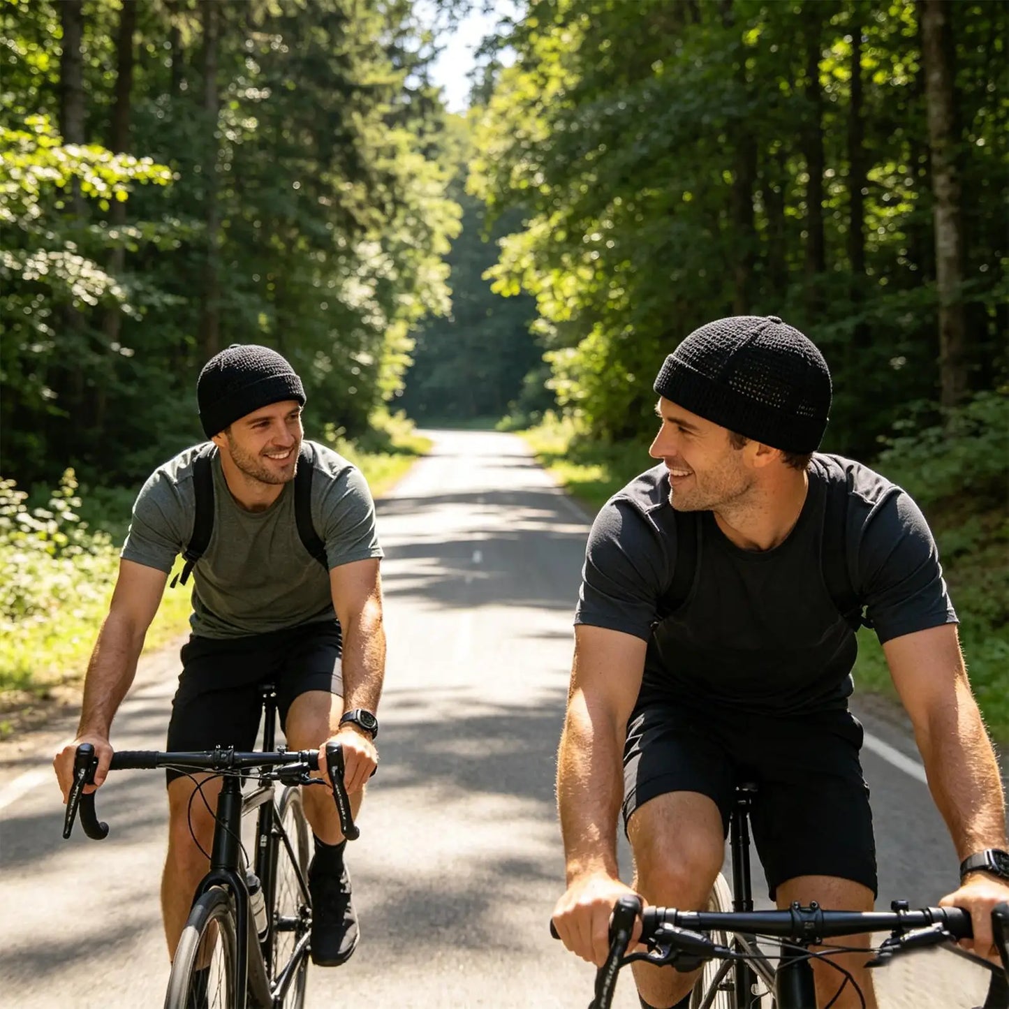 Breathable Mesh Brimless Hat Summer Skullcap Beanie for Men Grandfather Senior Bald Head, Outdoor Sports Running Cycling Travel Peaceful Pleasures Health and Wellness