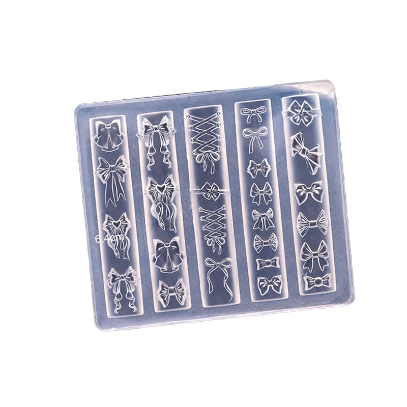 3D Silicone Relief Mold Butterfly Flower Design Nails Diy Design Nail Art Decorations Silicone Nail Mold Nail Accessories Peaceful Pleasures Health and Wellness