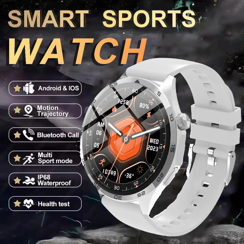 2025 New Smart Watch Men Women Multi-Sport Mode HD Amoled 1.50 Inch SmartWatch Bluetooth Calling Call Life-Waterproof Watch Peaceful Pleasures Health and Wellness White