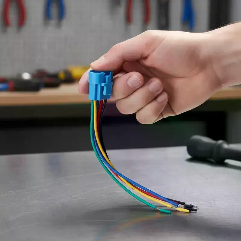 16/19/22MM 5-Wire Quick Connector for LED Push Button Switch Wire Harness Connector Peaceful Pleasures Health and Wellness