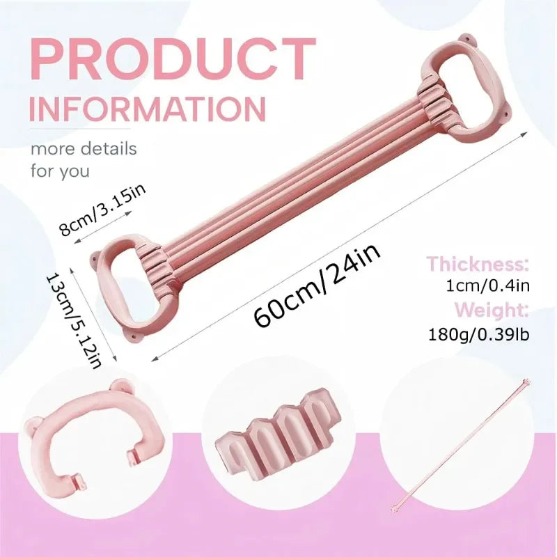 Yoga Stretch Strap 6 Adjustable Loops | Elastic Resistance Band