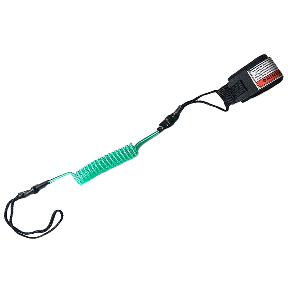 Shunmaii Coiled TPU Bodyboard Leash – Ankle & Wrist SUP Leash Peaceful Pleasures Health and Wellness Green United States