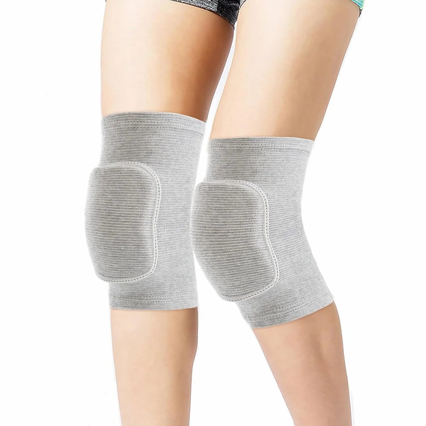 1Pair Volleyball Knee Pads, Knee Pads Volleyball Girls,Knee Pads for Women Youth Kids, Soft Black Kneepads for Sports Peaceful Pleasures Health and Wellness gray S